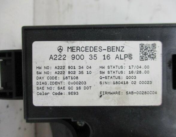 Schalter Bedienteil Mittelkonsole MERCEDES-BENZ S-KLASSE (C217) S 560 4MATIC COUPE 345 KW
