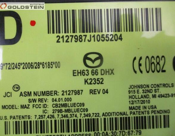 Steuergerät Bluetooth Telefon MAZDA CX-7 (ER) 2.2 MZR-CD AWD 127 KW