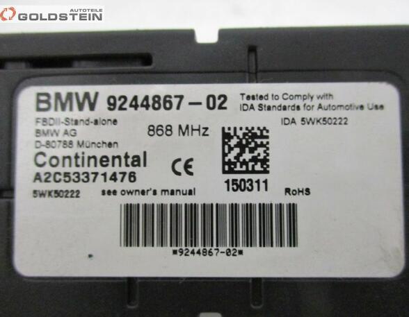 Steuergerät ZV Zentralverriegelung Fernbedienung BMW 6 CABRIOLET (F12) 640I 235 KW