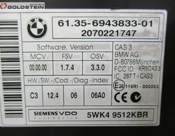 Steuergerät CAS 3 BMW X5 (E70) 3.0D 173 KW