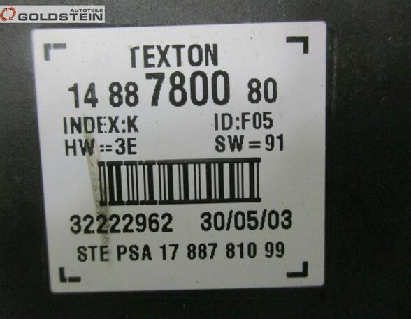 Steuergerät Schiebetür Verriegelungssystem PEUGEOT 807 (E) 2.0 100 KW