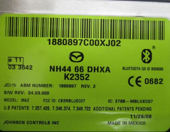 Steuergerät Bluetooth Modul MAZDA MX-5 III (NC) 1.8 FACELIFT 93 KW