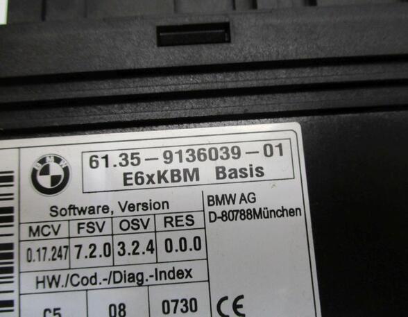 Steuergerät Karosserie Karosseriemodul BMW 5 (E60) 530I 190 KW