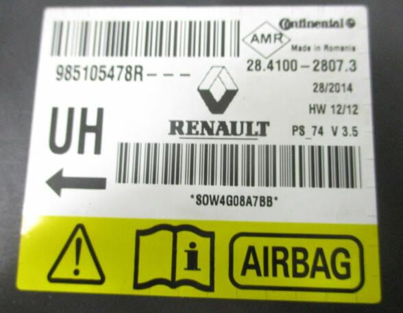 Regeleenheid airbag RENAULT Megane III Schrägheck (B3, BZ0/1)