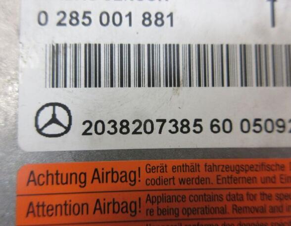 Steuergerät Airbag Airbagsteuergerät  MERCEDES-BENZ C-KLASSE T-MODEL (S203) C 200 CDI MOPF 90 KW