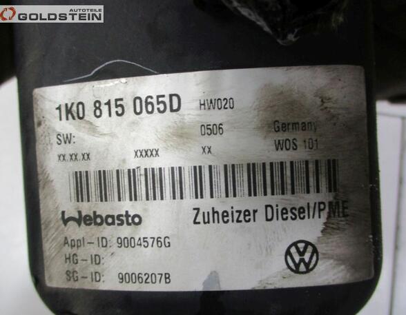 Standheizung  VW TOURAN (1T1  1T2) 1.9 TDI 74 KW