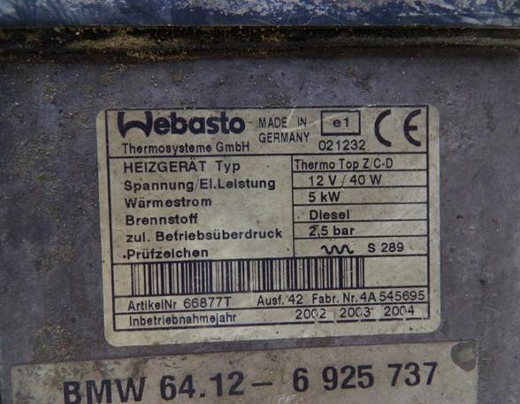 Standheizung  BMW 7 (E65  E66  E67) 730D 160 KW