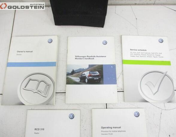 Dokumentenmappe Bordmappe Englisch VW SHARAN (7N) 2.0 TDI 103 KW