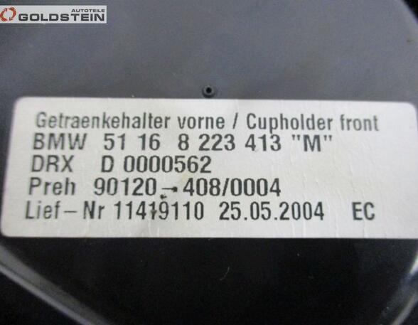 Getränkehalter Becherhalter Mittelkonsole Flanel Grau BMW 7 (E65  E66) 745 I 245 KW