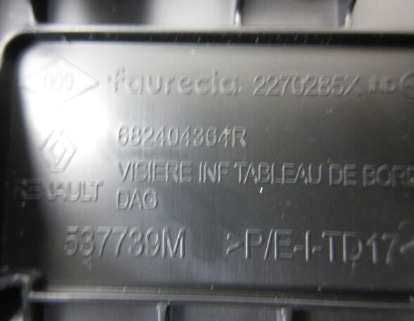 Tachometer Kombiinstrument Verkleidung Blende RENAULT ZOE (BFM_) ZOE FACELIFT 65 KW