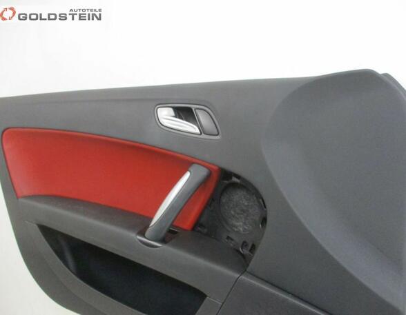 Türverkleidung links RHD Rechtslenker Leder schwarz Rot AUDI TT (8J3) 2.0 TFSI 147 KW