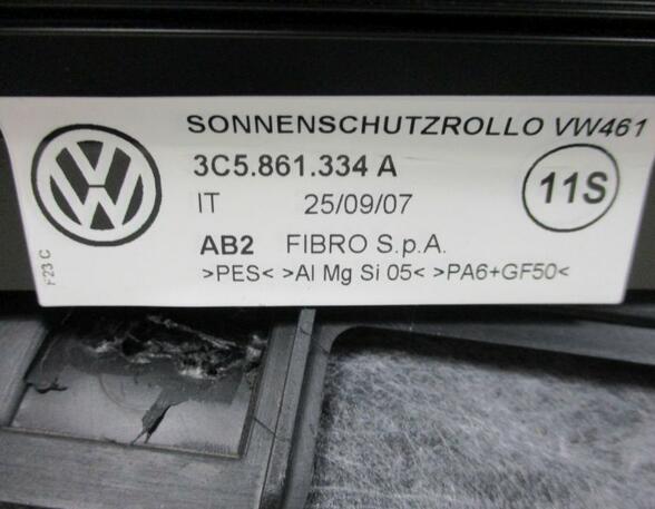 Türverkleidung rechts hinten schwarz/satinschwarz Sonnenrollo VW PASSAT (3C2) 2.0 FSI 147 KW