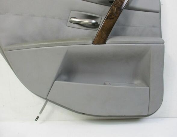 Türverkleidung links hinten Türpappe Grau Sonnenschutz Leder DAKOTA/GRAU BMW 5 (E60) 530I 190 KW