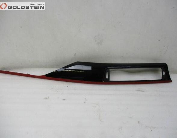 Verkleidung Armaturenbrett links Blende Zierleiste Pioano black / Korall rot RHD Rechtslenker BMW 3 (F30) 320D 135 KW