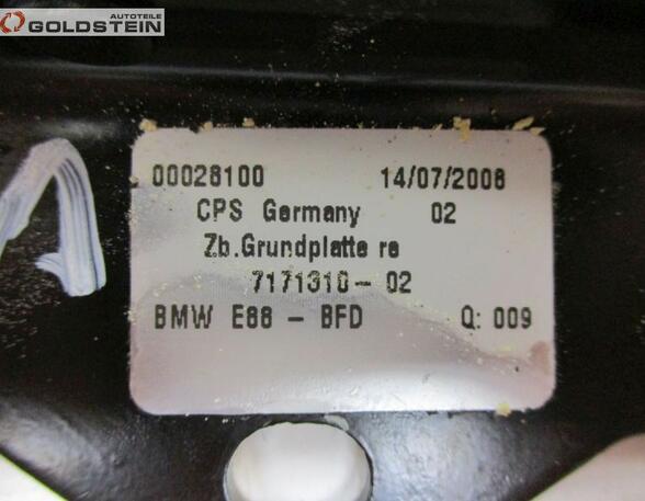 Dach Cabrio Satz Grundplatten Fanghacken Verdeck L/R BMW 1 CABRIOLET (E88) 120D 130 KW