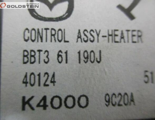 Bedienelement Klimaanlage Klimabedienteil  MAZDA 3 (BL) 2.2 MZR-CD 136 KW
