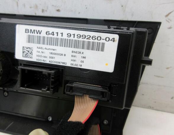 Air Conditioning Control Unit BMW 3er Touring (E91)