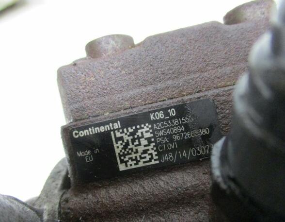 Hochdruckpumpe Einspritzpumpe PEUGEOT 207 CC (WD_) 1.6 HDI 80 KW