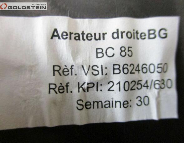 Air Vent RENAULT Clio III (BR0/1, CR0/1), RENAULT Clio IV (BH)