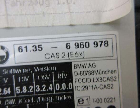 Steuergerät Wegfahrsperre CAS 2 BMW 5 TOURING (E61) 535D 200 KW