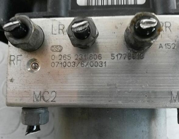 Bremsaggregat ABS geprüftes Ersatzteil FIAT STILO MULTI WAGON (192) 1.9 D 66 KW
