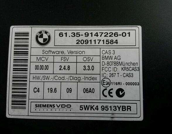 Steuergerät COMFORT CONTROL UNIT BMW 1 (E87) 116I 89 KW