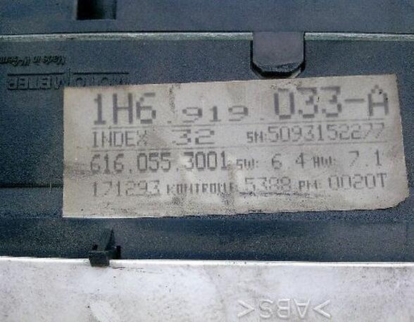 Tachometer  VW GOLF III (1H1) 1.6 55 KW