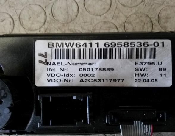 Bedienelement  Klimaanlage  BMW 1 (E87) 118D 90 KW
