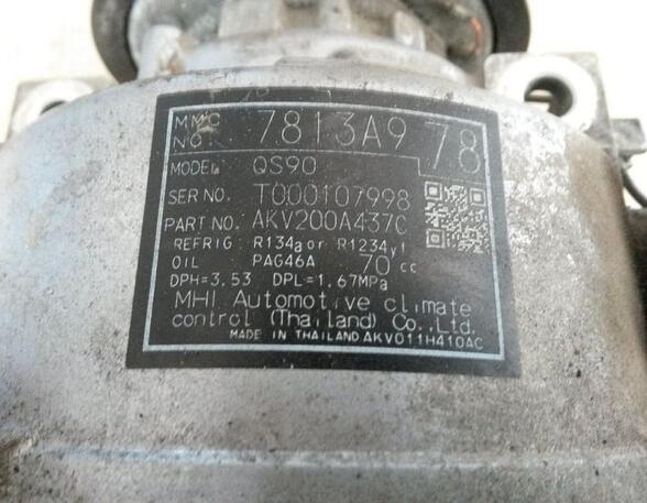 Klimakompressor Riemenscheibe ist leicht defekt MITSUBISHI OUTLANDER III  GF  2.0 MIVEC 110 KW
