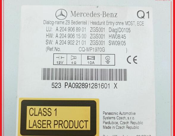 CD-Radio MERCEDES-BENZ C-Klasse T-Model (S204)