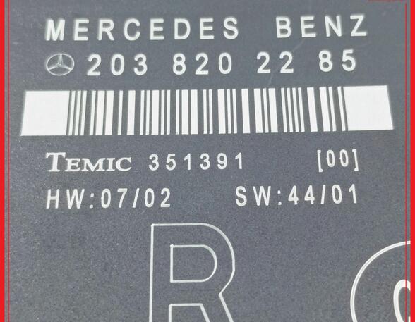 Steuergerät Tür H.R MERCEDES BENZ C-KLASSE W203 C200 CDI 85 KW