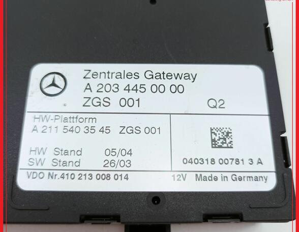Steuergerät Zentrales Gateway MERCEDES BENZ C-KLASSE KOMBI W203 C200 CDI 90 KW