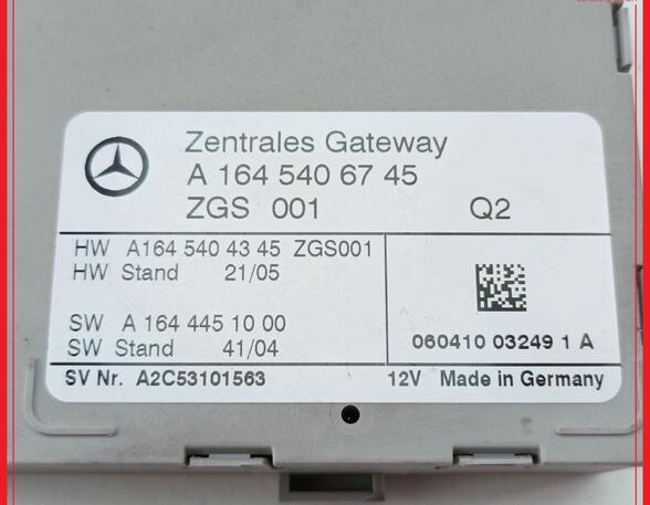Steuergerät Zentrales Gateway MERCEDES BENZ R-KLASSE W251 R320 CDI 4MATIC 155 KW
