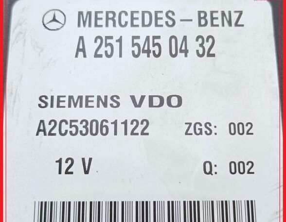 Regeleenheid MERCEDES-BENZ R-Klasse (V251, W251)