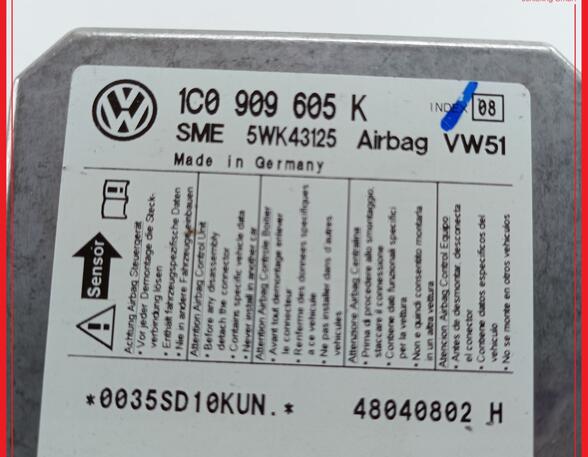 Airbag Control Unit VW Fox Schrägheck (5Z1, 5Z3, 5Z4)