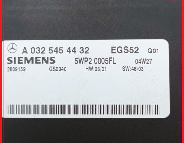 Steuergerät Getriebe  MERCEDES BENZ M-KLASSE W163 ML400 CDI 184 KW