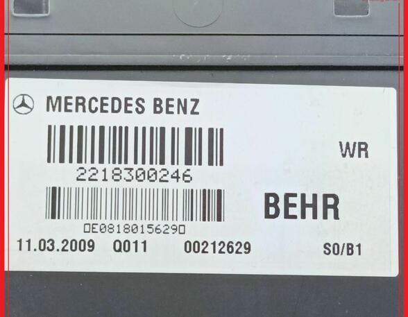 Heater Air Duct MERCEDES-BENZ S-Klasse (W221)