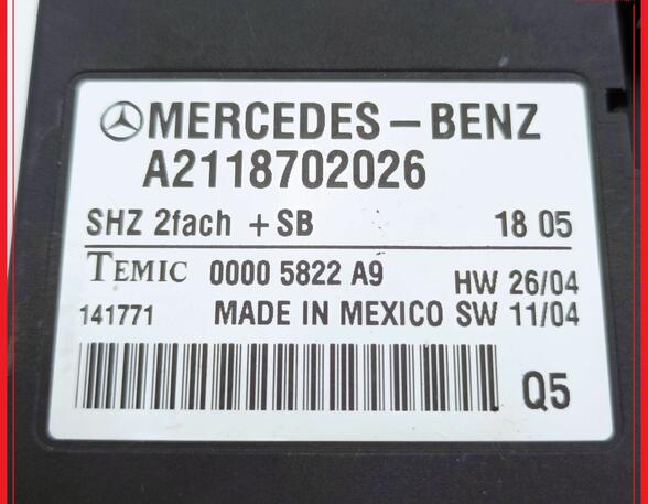 Heater Control Unit MERCEDES-BENZ E-Klasse (W211)
