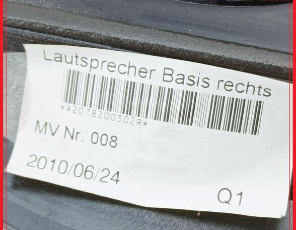 Loudspeaker MERCEDES-BENZ E-Klasse Coupe (C207)