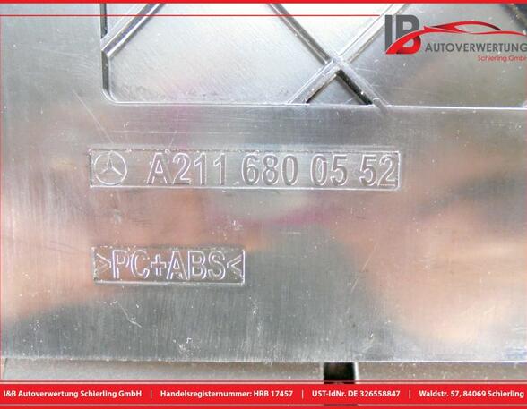 Konsole Ablagefach Heckrollo Schalter MERCEDES E-KLASSE (W211) E 320 CDI 150 KW