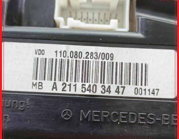 Tacho Kombiinstrument  MERCEDES BENZ E-KLASSE KOMBI W211 E270 CDI 130 KW