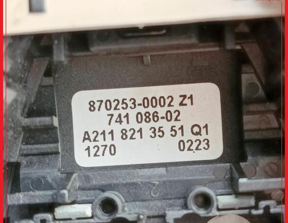 Schalter Schiebedach Leselampe MERCEDES BENZ E-KLASSE W211 E320 165 KW