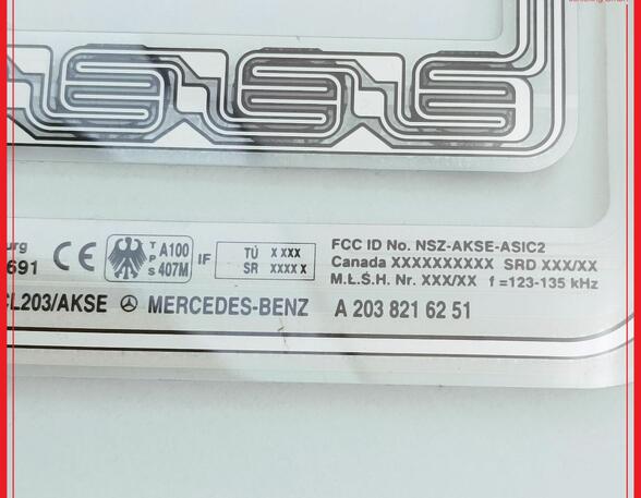 Steuergerät Sitzbelegungserkennung  MERCEDES BENZ C-KLASSE COUPE CL203 C180 95 KW