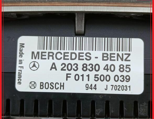 Heizungsbetätigung Klimabedienteil  MERCEDES BENZ CLK C209 220 CDI 110 KW