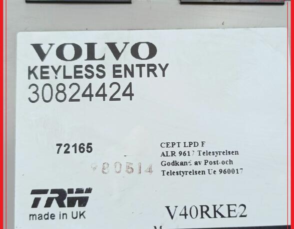 Steuergerät Zentralverriegelung Keyless entry VOLVO V40 KOMBI (VW) 1.8 85 KW