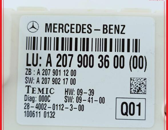 Power window control unit MERCEDES-BENZ E-Klasse Coupe (C207)