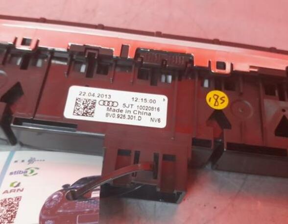Hazard Warning Light Switch AUDI A3 Sportback (8VA, 8VF)