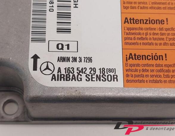 P17536489 Steuergerät Airbag MERCEDES-BENZ M-Klasse (W163) A1635422918