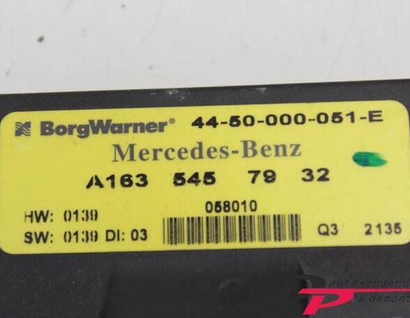 P16940378 Steuergerät Automatikgetriebe MERCEDES-BENZ M-Klasse (W163) A163545793