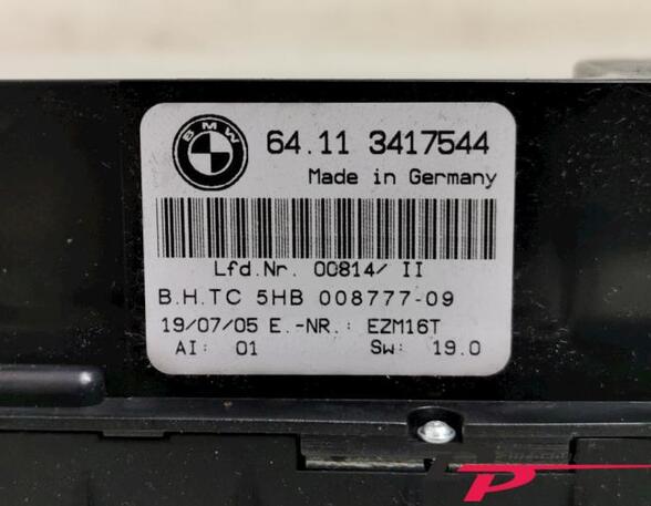 Heating & Ventilation Control Assembly BMW X3 (E83)